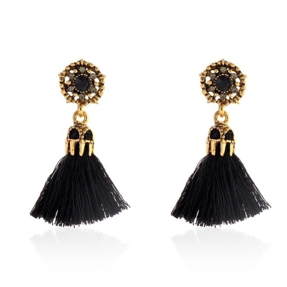 NEW!! Tassel Statement Earrings - Picture 4 of 5